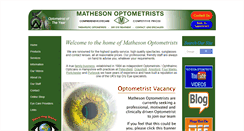 Desktop Screenshot of matheson-optometrists.com
