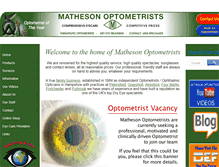 Tablet Screenshot of matheson-optometrists.com